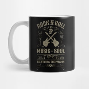 Rock N Roll Guitarist Music And Soul Mug